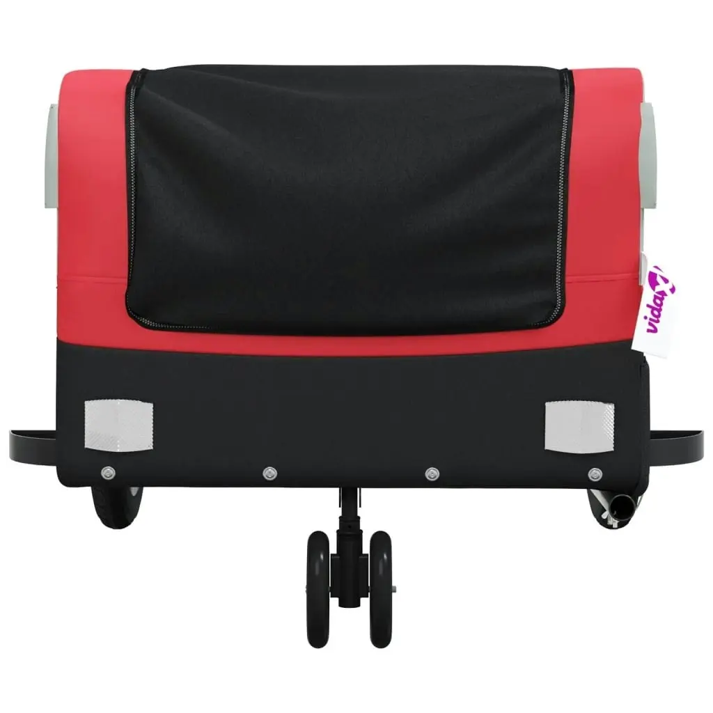 Bike Trailer Black and Red 30 kg Iron 94055