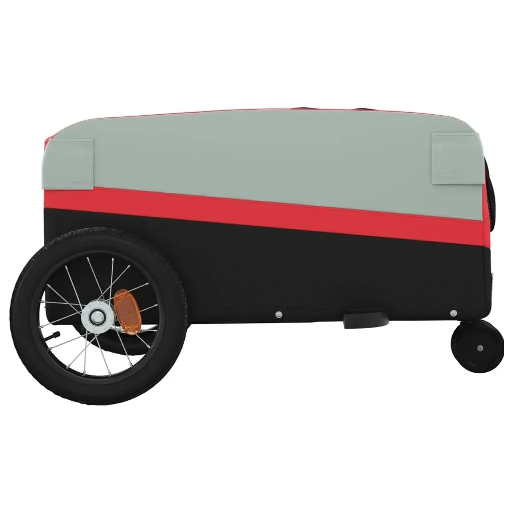 Bike Trailer Black and Red 30 kg Iron 94055