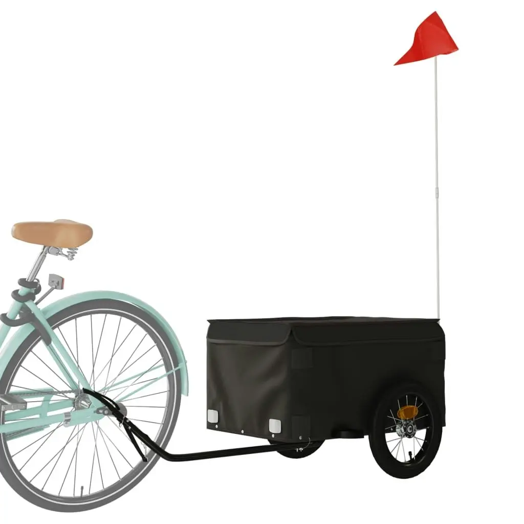 Bike Trailer Black 30 kg Iron 94080