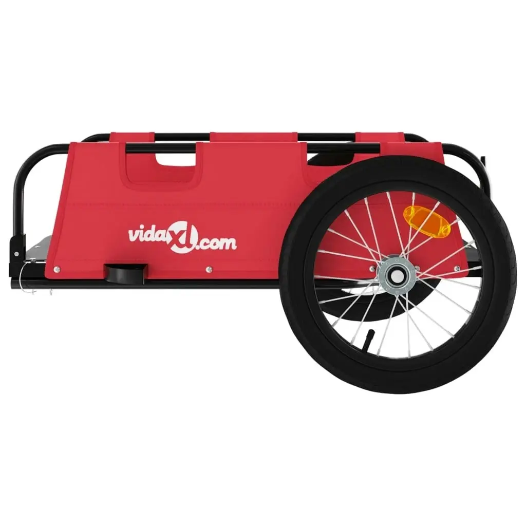 Bike Trailer Red Oxford Fabric and Iron 94167