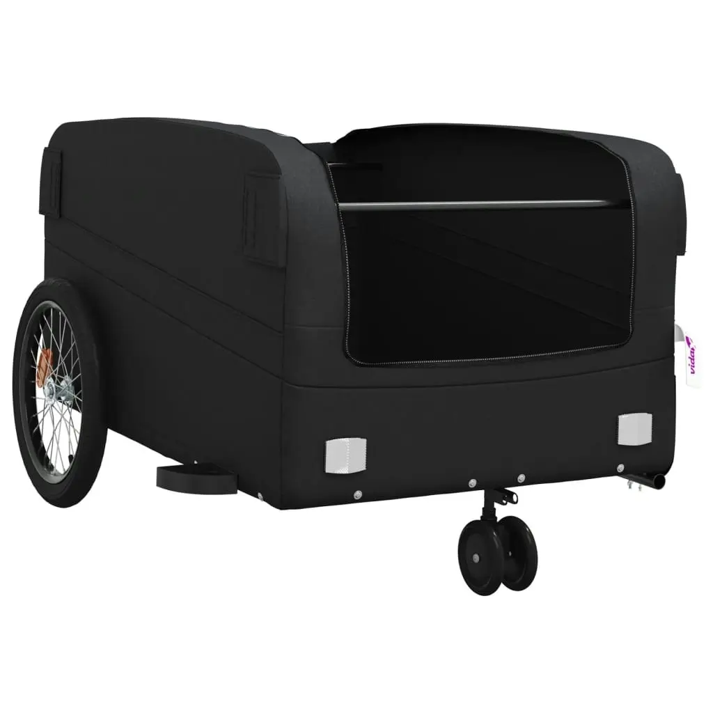 Bike Trailer Black 45 kg Iron 94073