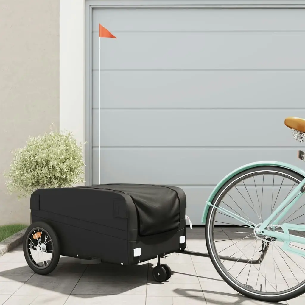 Bike Trailer Black 45 kg Iron 94073