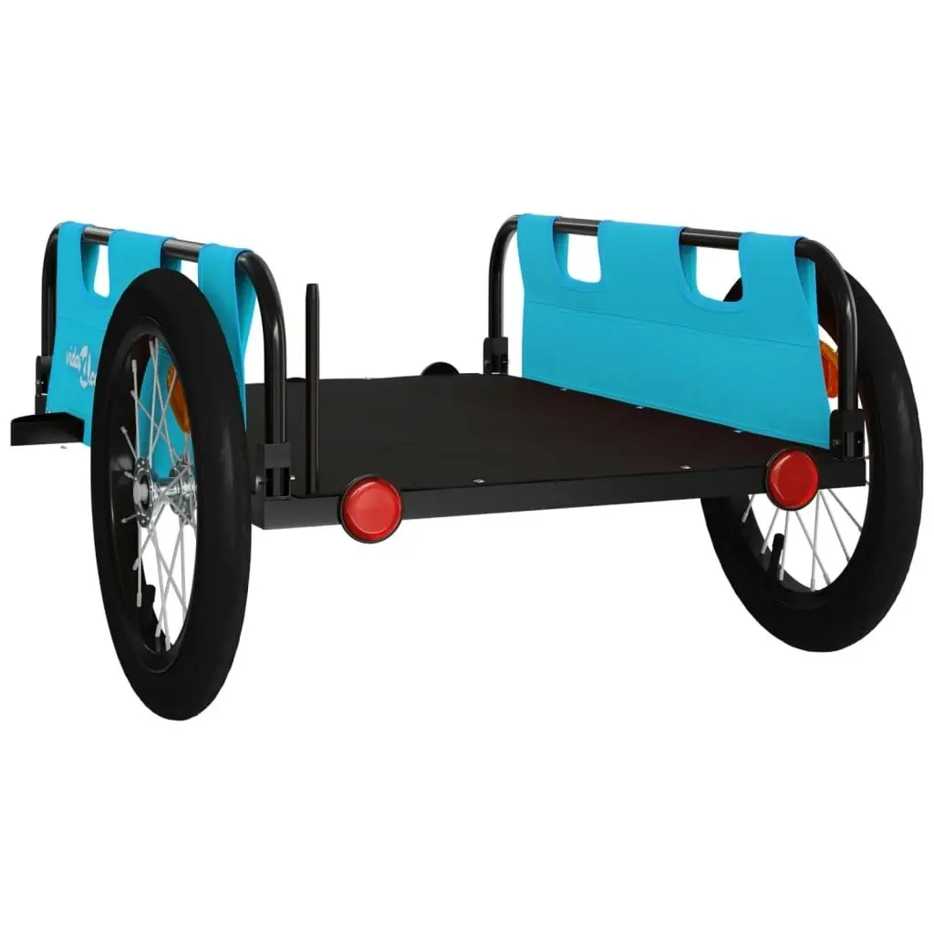 Bike Trailer Blue Oxford Fabric and Iron 94191