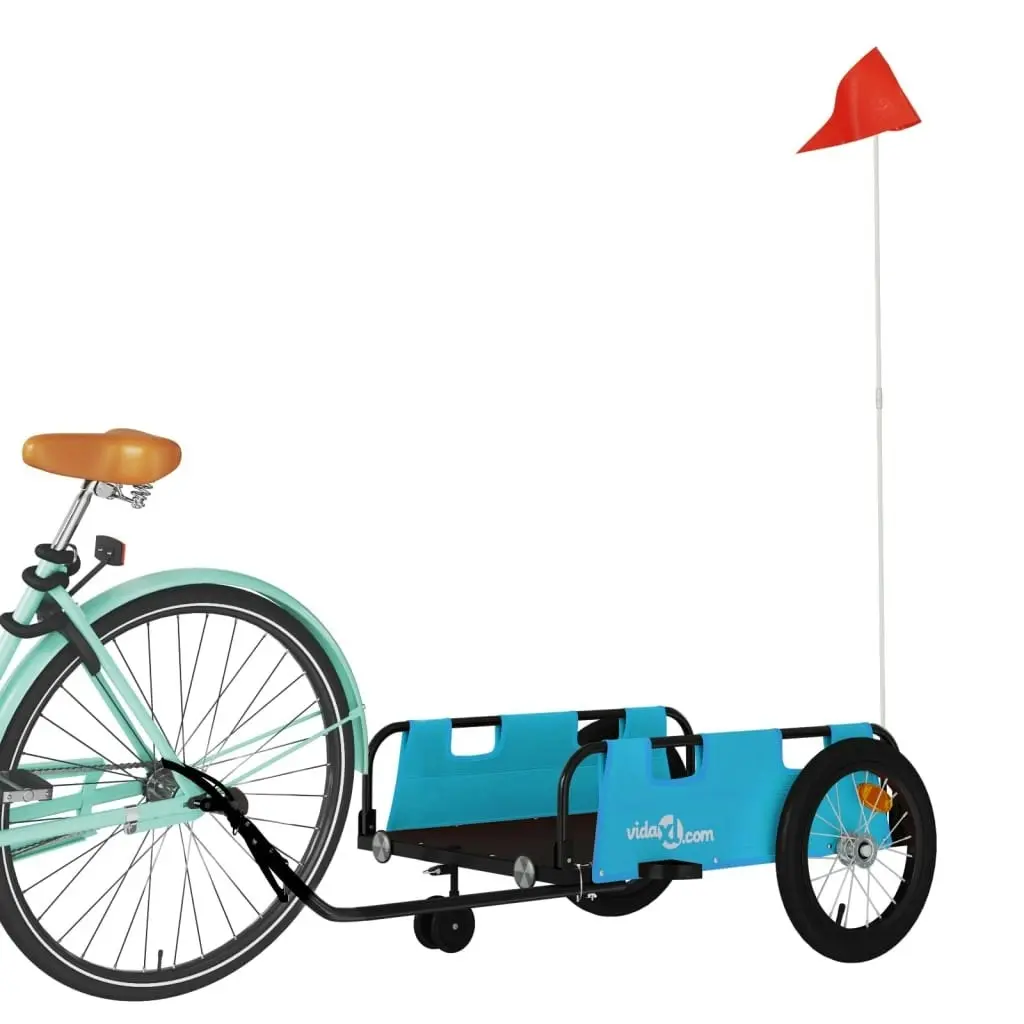 Bike Trailer Blue Oxford Fabric and Iron 94191