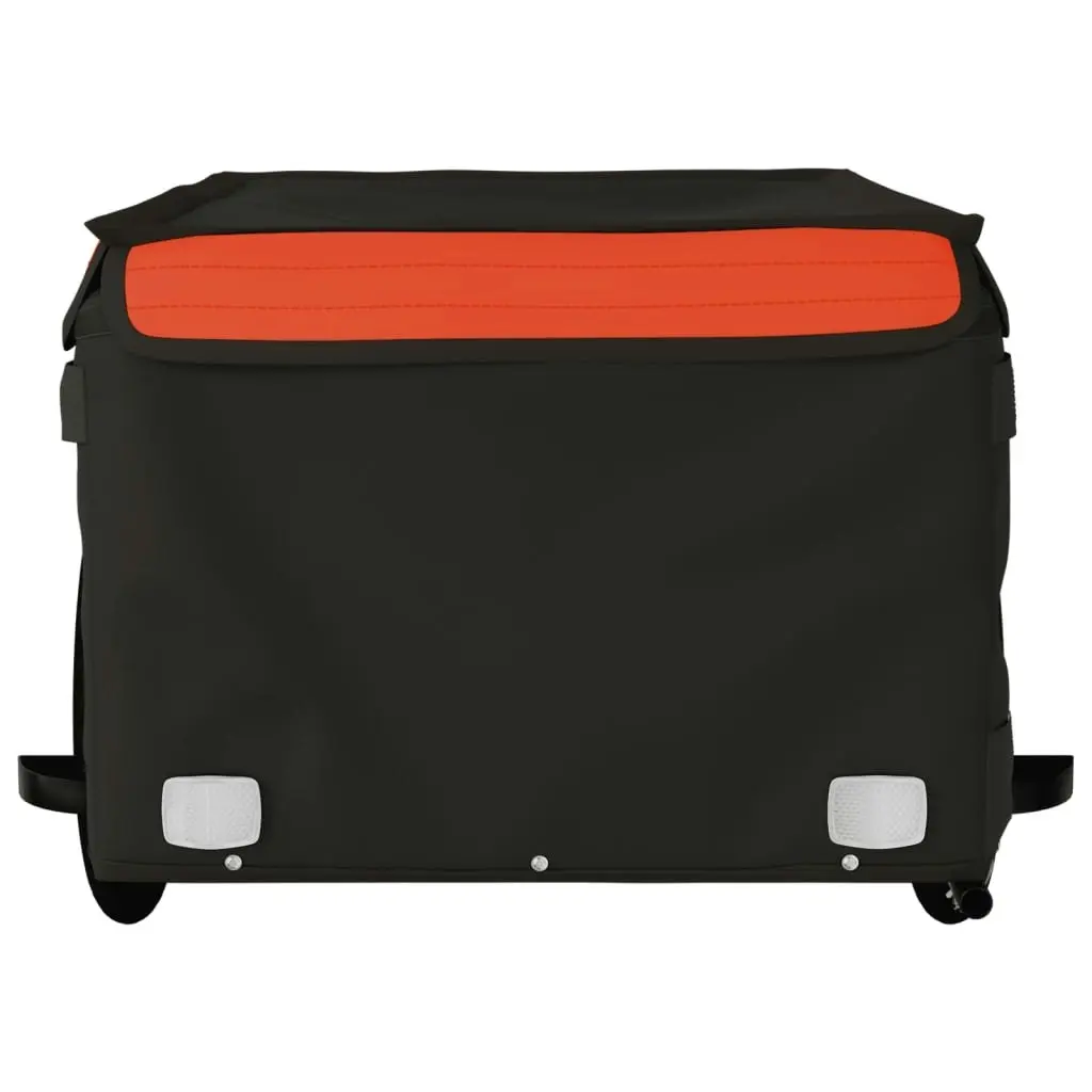 Bike Trailer Black and Orange 45 kg Iron 94082