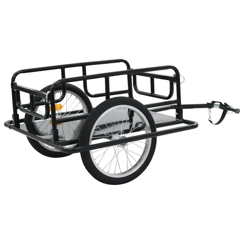 Bike Trailer 130x73x48.5 cm Steel Black 91770