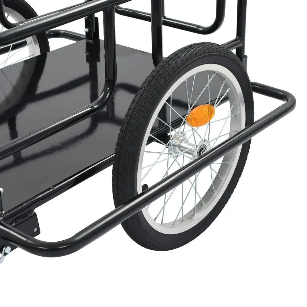 Bike Trailer 130x73x48.5 cm Steel Black 91770