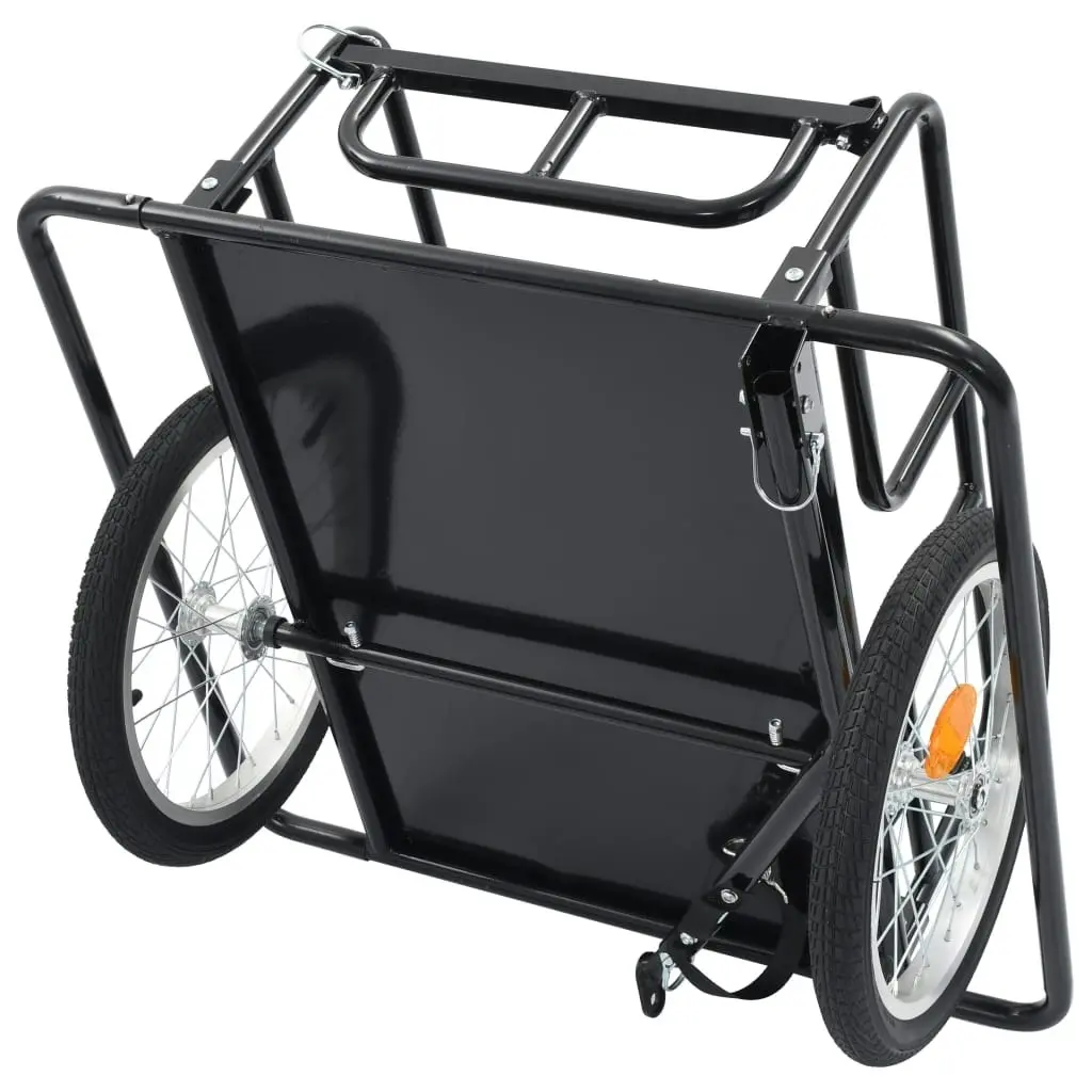 Bike Trailer 130x73x48.5 cm Steel Black 91770