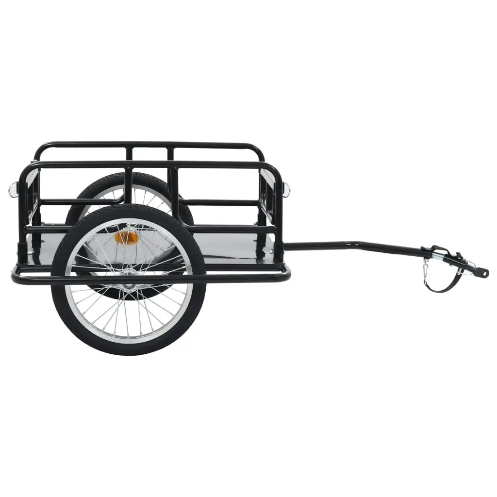 Bike Trailer 130x73x48.5 cm Steel Black 91770