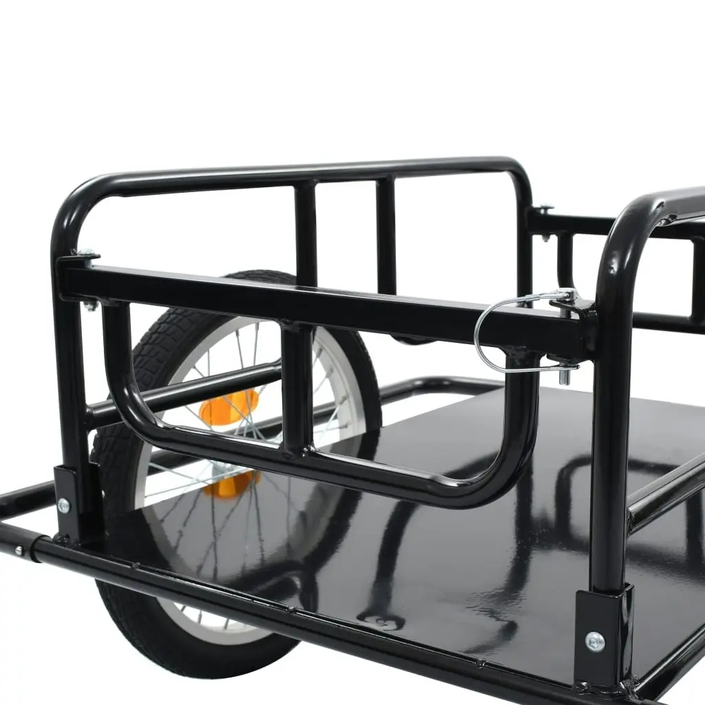 Bike Trailer 130x73x48.5 cm Steel Black 91770