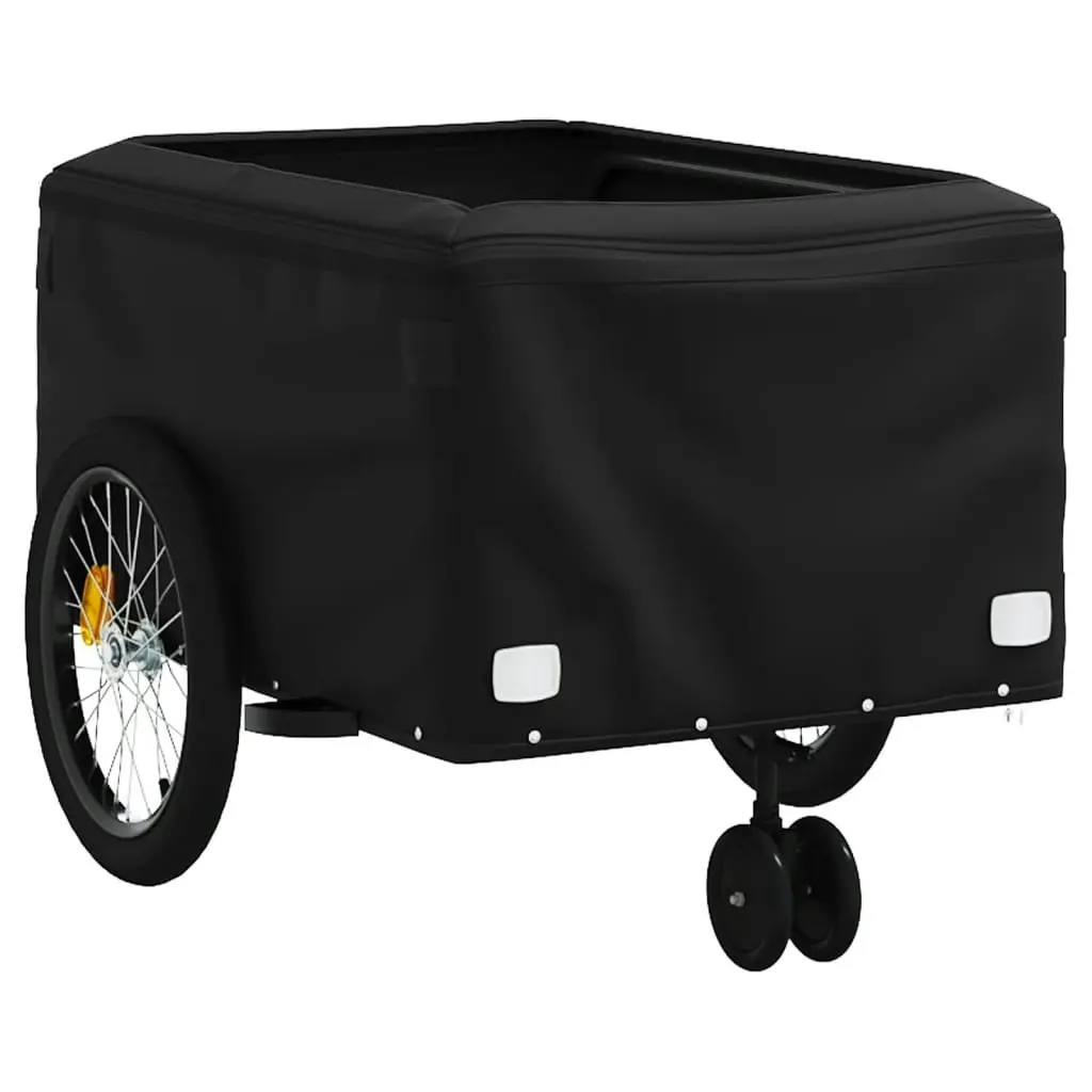 Bike Trailer Black and Yellow 45 kg Iron 94113