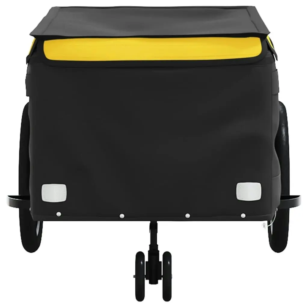 Bike Trailer Black and Yellow 45 kg Iron 94113