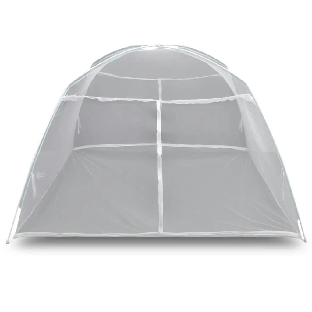 Camping Tent 200x120x130 cm Fiberglass White 3054568