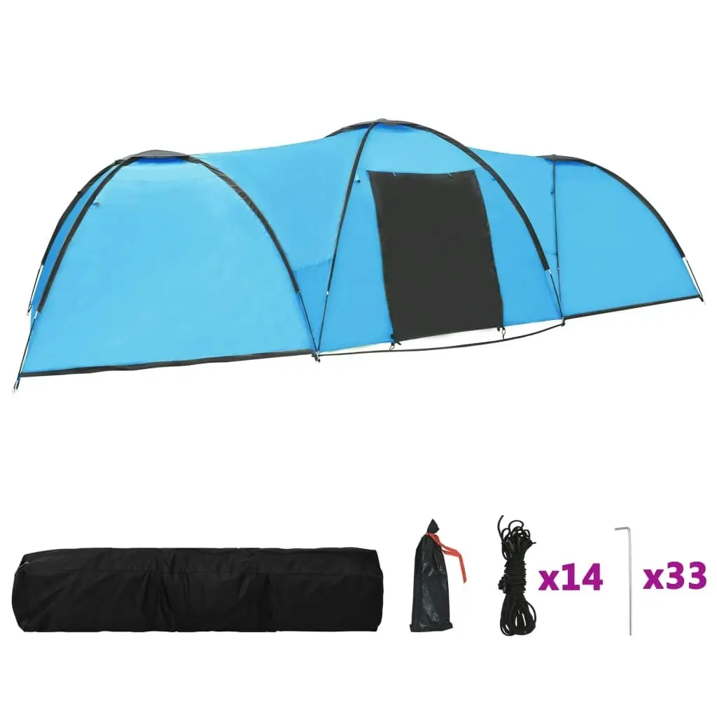 Camping Igloo Tent 650x240x190 cm 8 Person Blue 92230