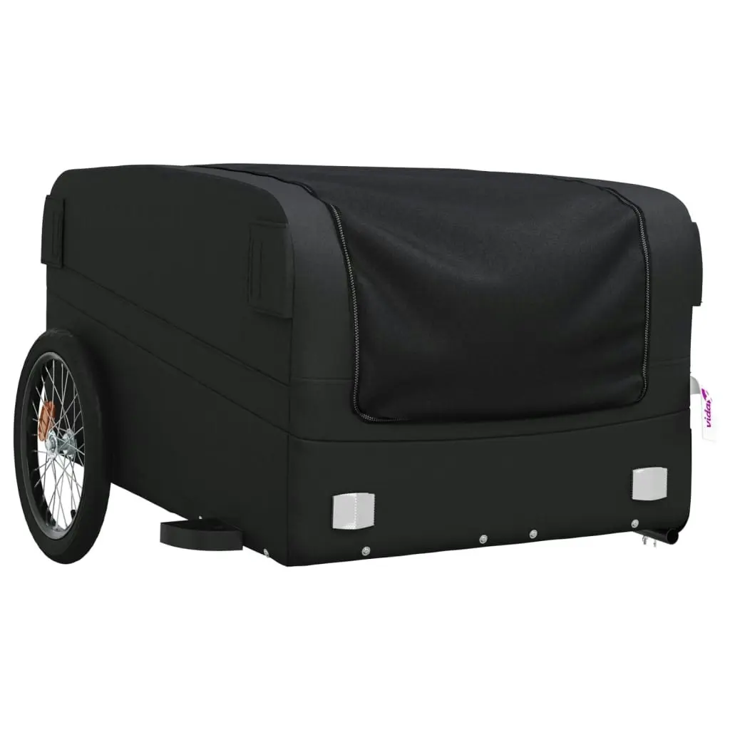 Bike Trailer Black 45 kg Iron 94052