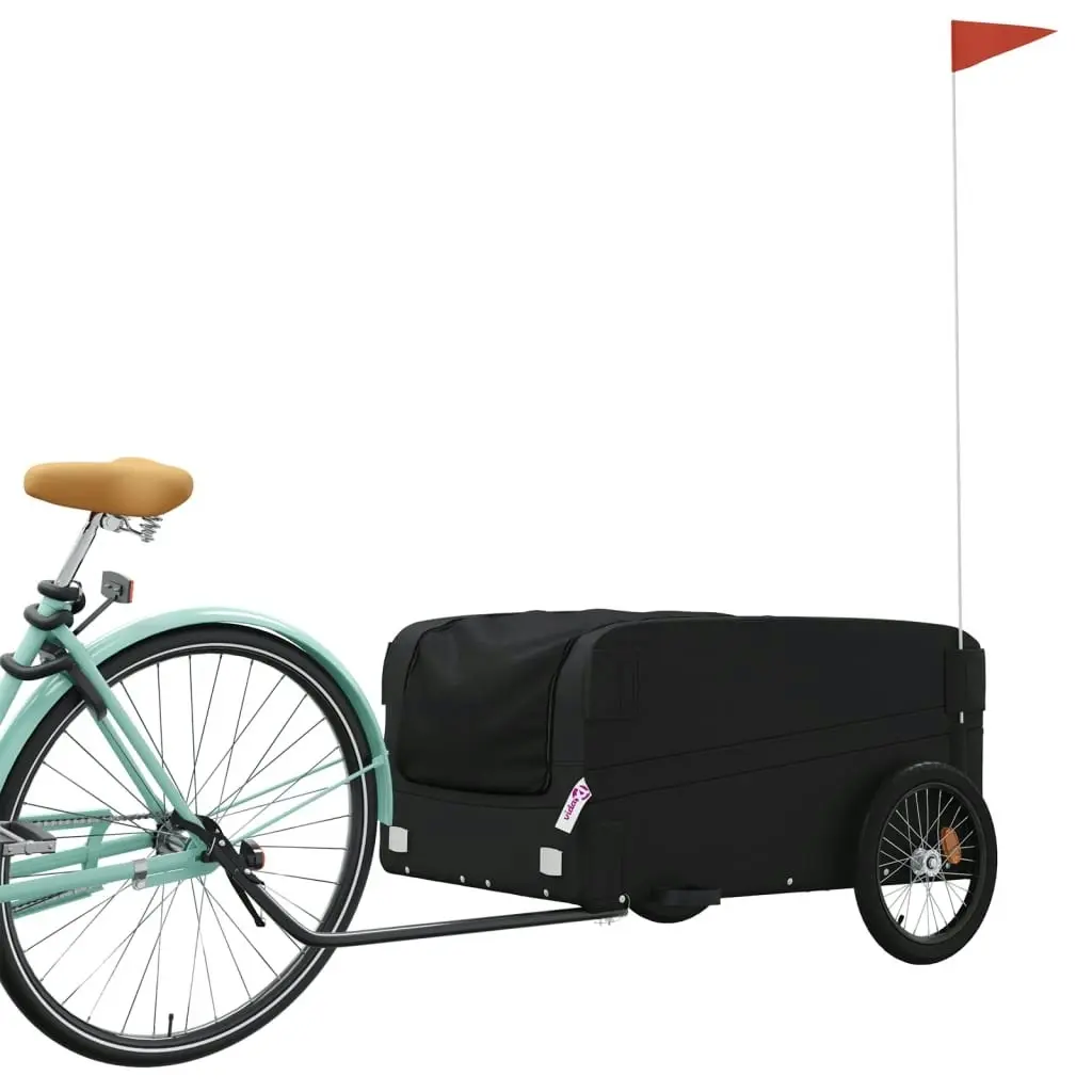 Bike Trailer Black 45 kg Iron 94052