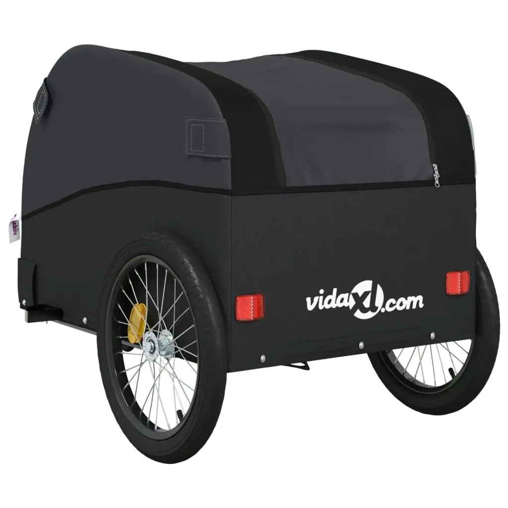 Bike Trailer Black 45 kg Iron 94150