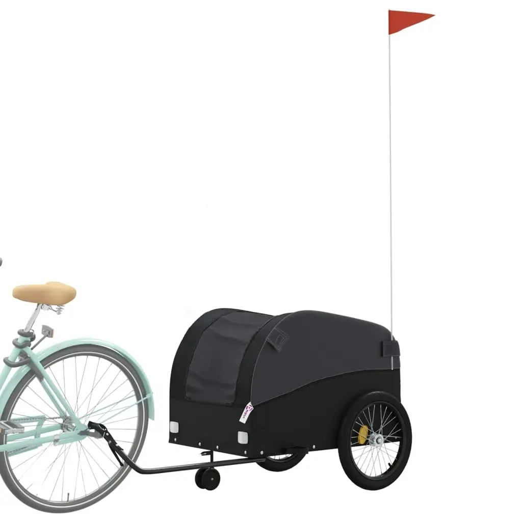 Bike Trailer Black 45 kg Iron 94150