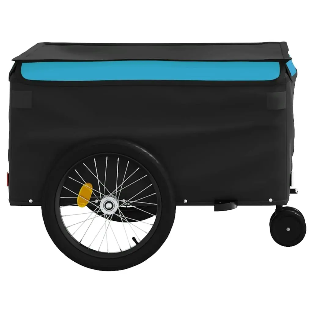 Bike Trailer Black and Blue 45 kg Iron 94114