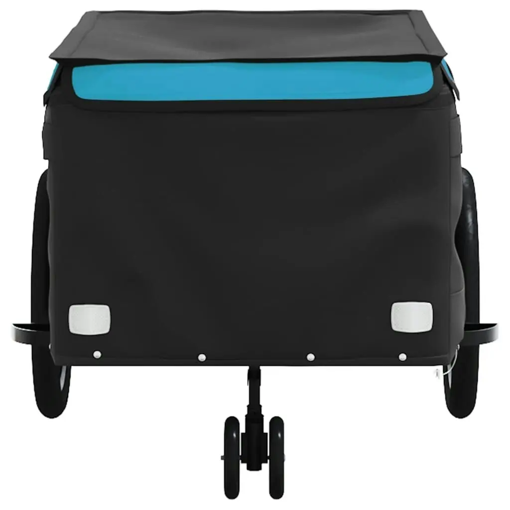 Bike Trailer Black and Blue 45 kg Iron 94114