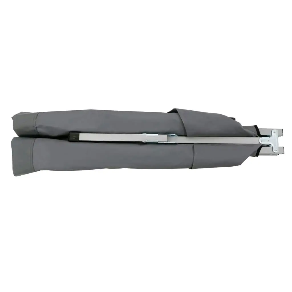 Camping Bed 210x80x48 cm XXL Grey 47738