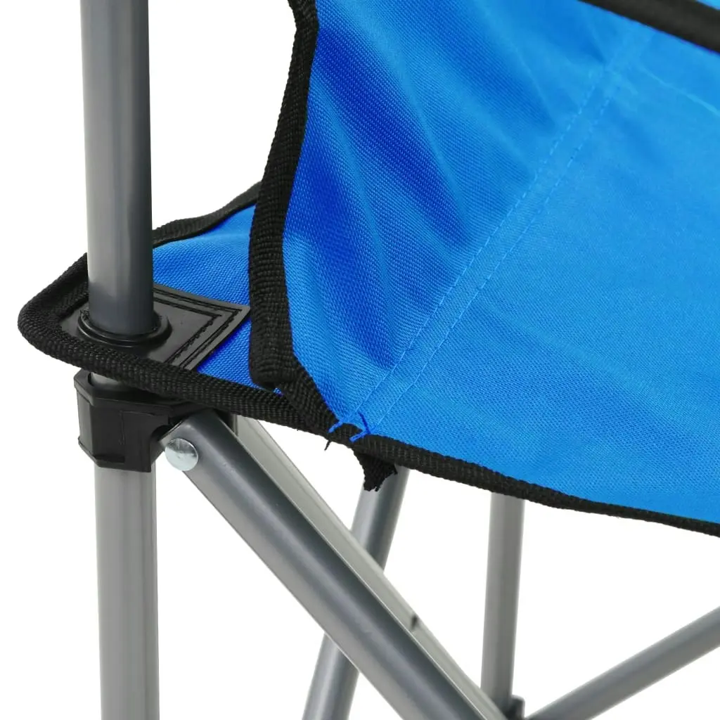 Camping Table and Chair Set 3 Pieces Blue 44386