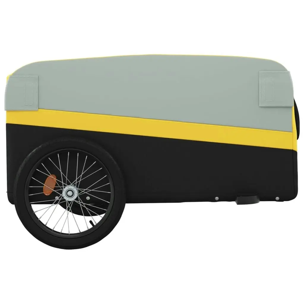 Bike Trailer Black and Yellow 45 kg Iron 94050