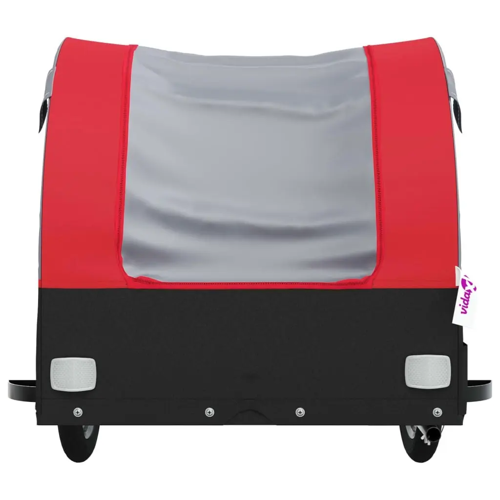 Bike Trailer Black and Red 45 kg Iron 94125