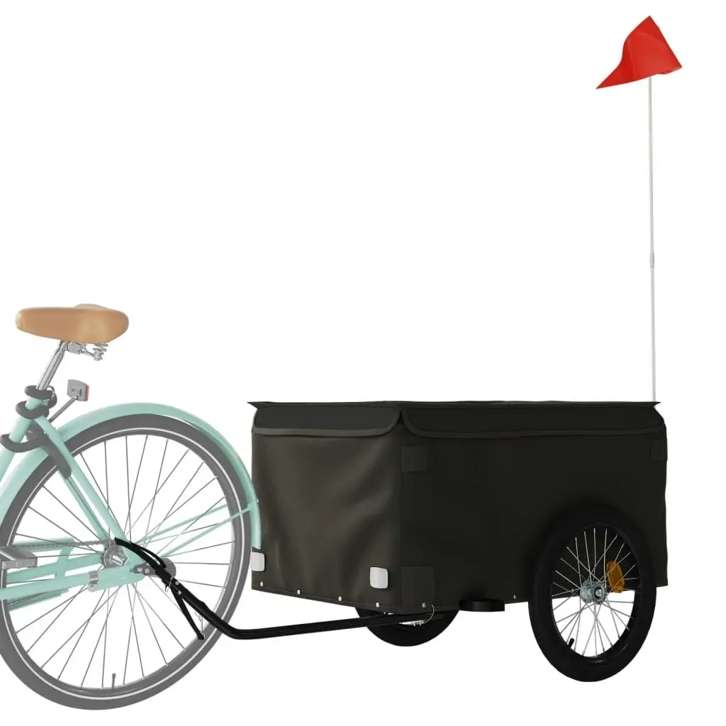 Bike Trailer Black 45 kg Iron 94094