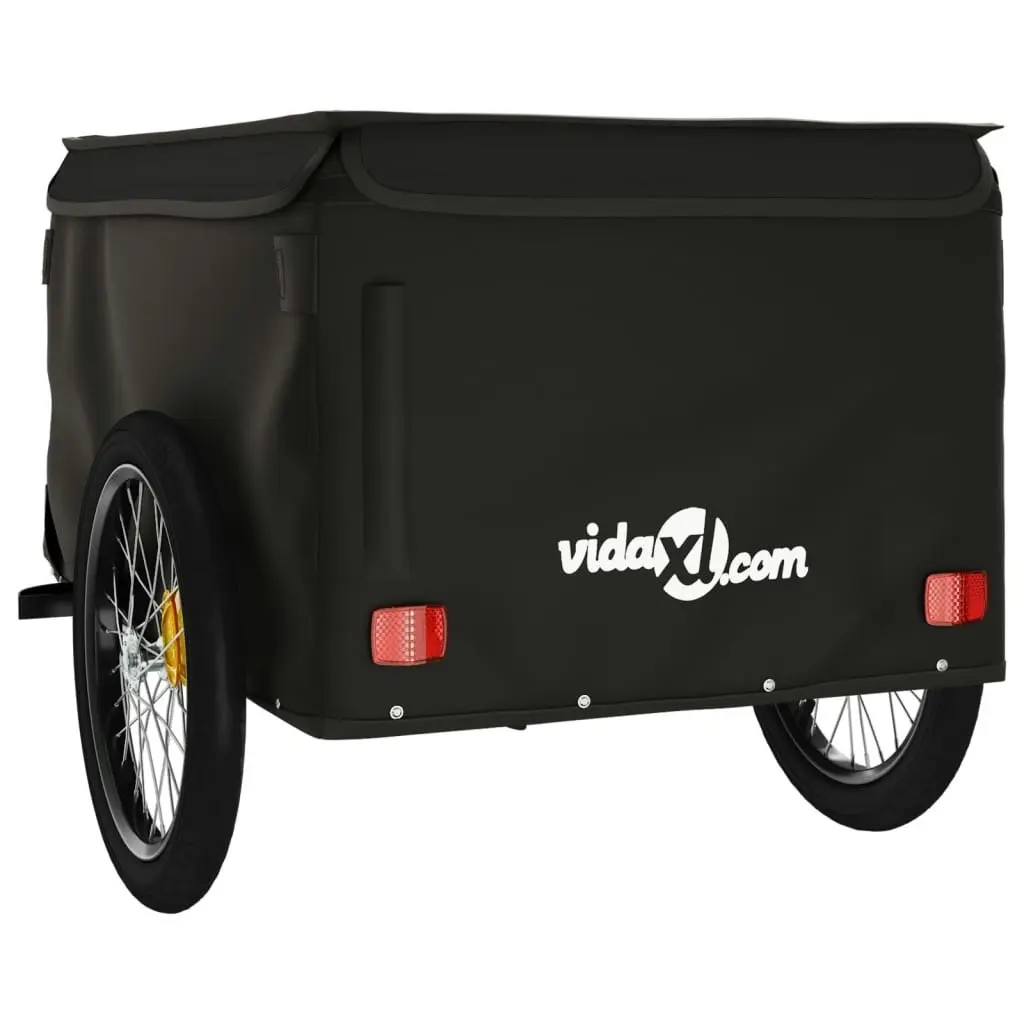 Bike Trailer Black 45 kg Iron 94094