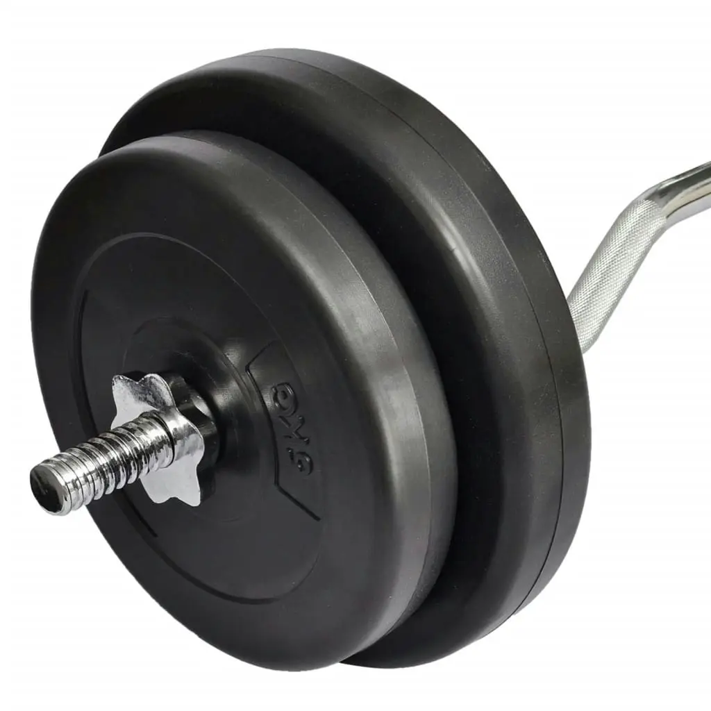 Curl Bar with Weights 30 kg 90373