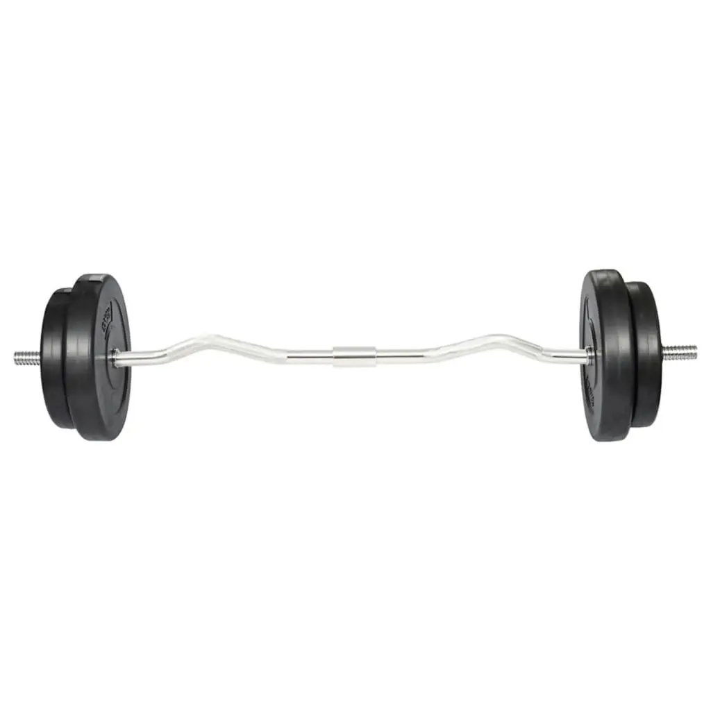 Curl Bar with Weights 30 kg 90373