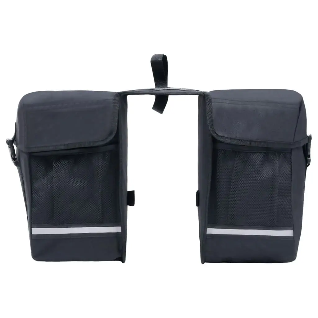 Double Bicycle Bag for Pannier Rack Waterproof 35 L Black 93251