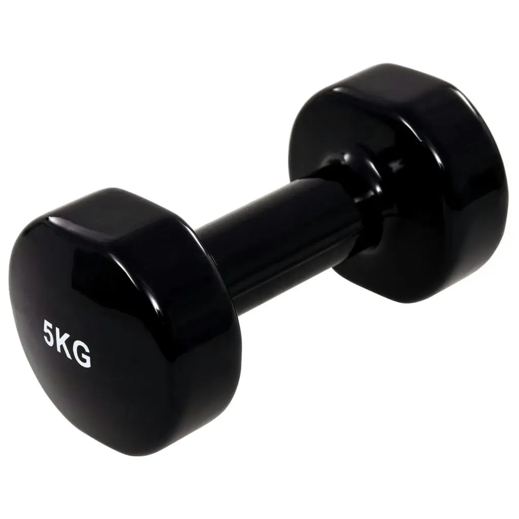 Dumbbell 2 pcs 2x5 kg Cast Iron Black 91969