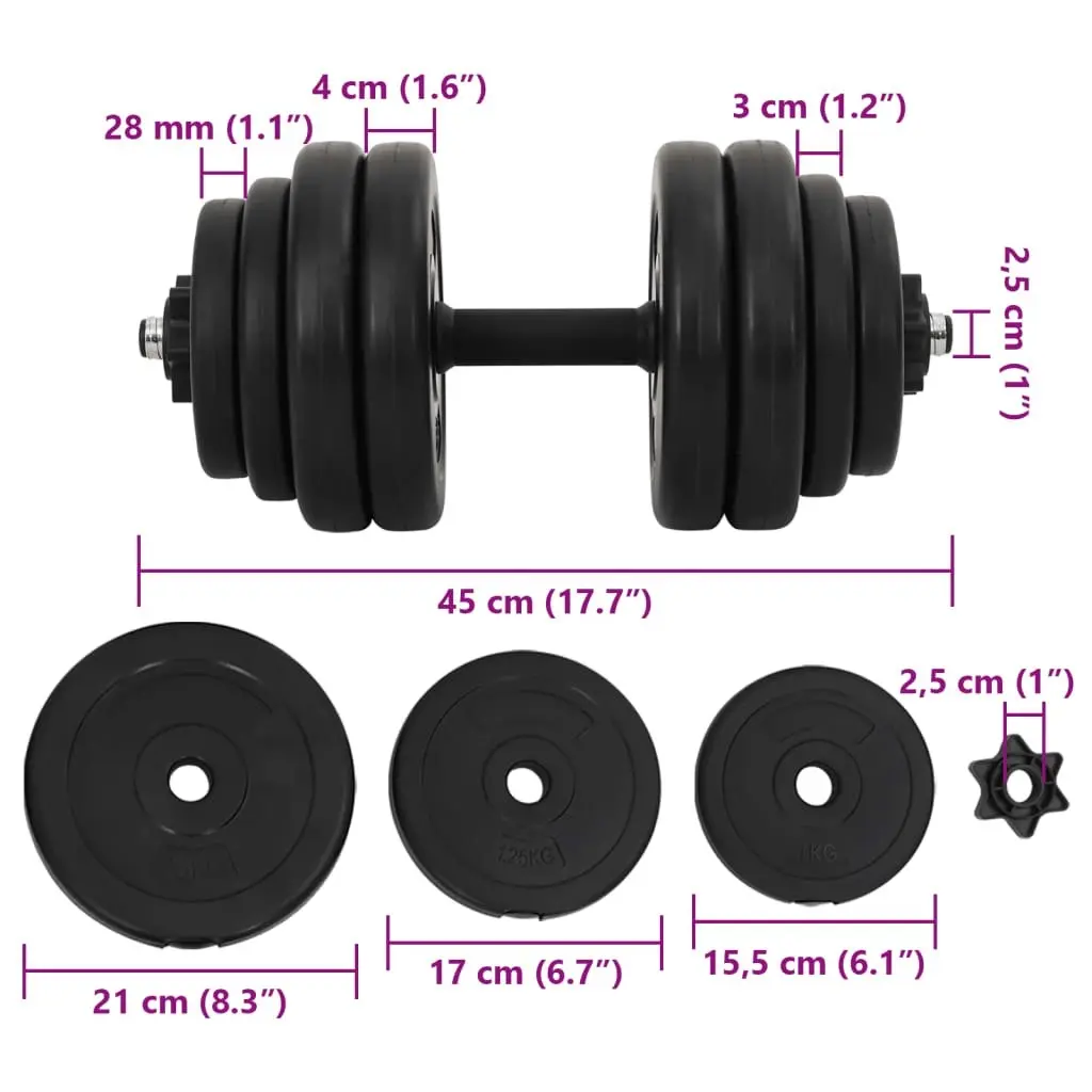 Dumbbells 2x15 kg 90267