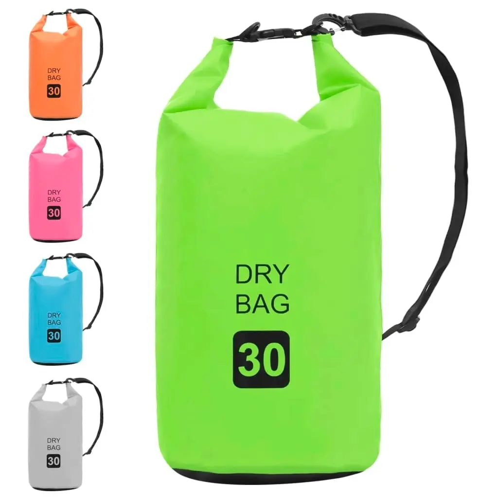 Dry Bag Green 30 L PVC 92783