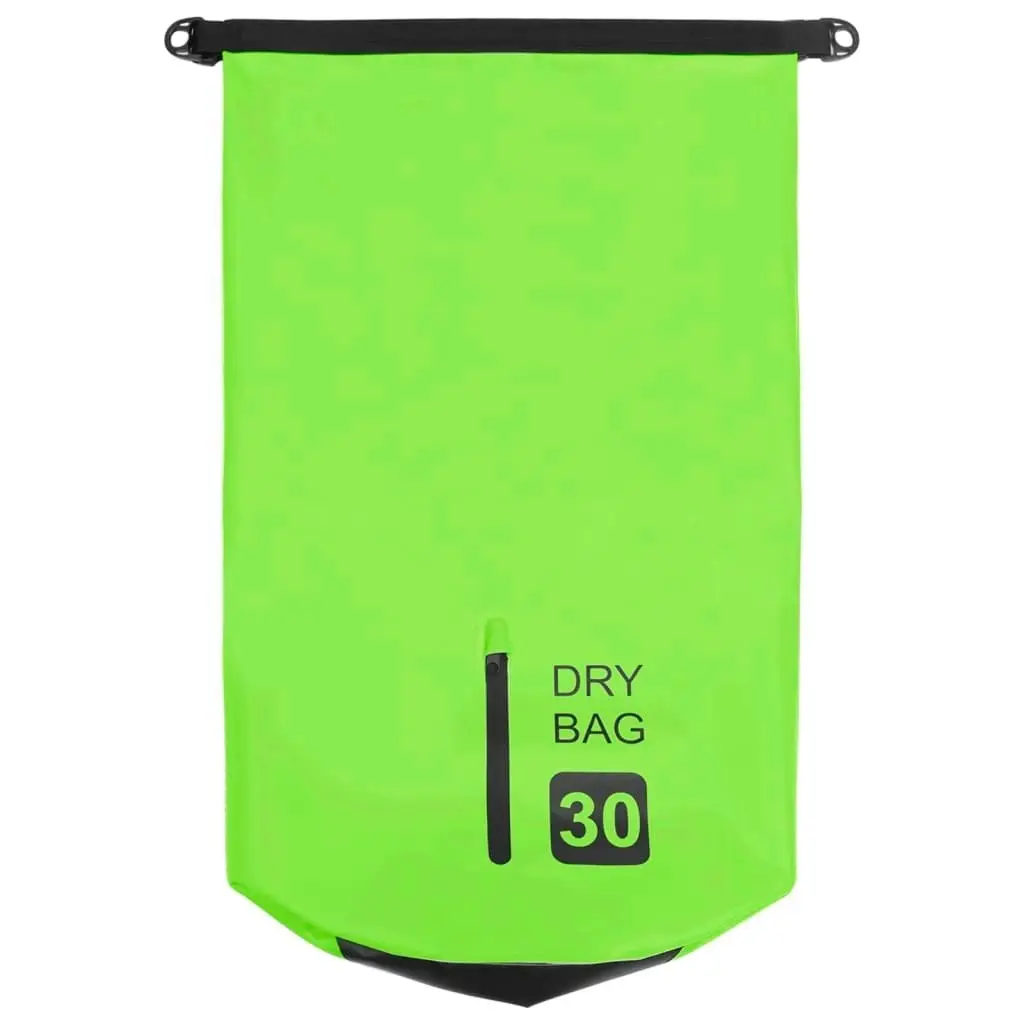 Dry Bag with Zipper Green 30 L PVC 92778