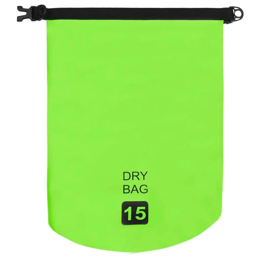 Dry Bag Green 15 L PVC 92781