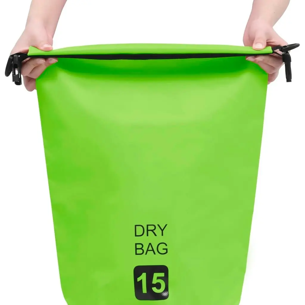 Dry Bag Green 15 L PVC 92781