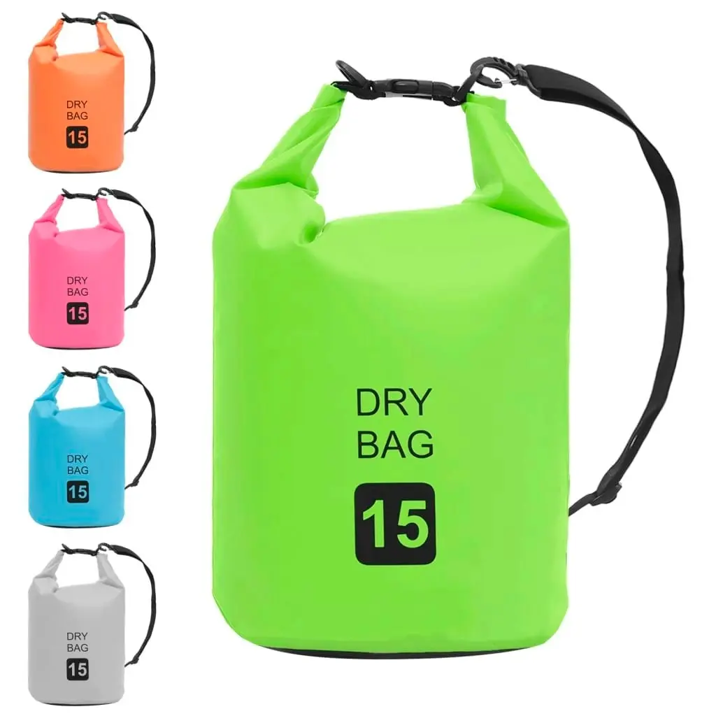 Dry Bag Green 15 L PVC 92781