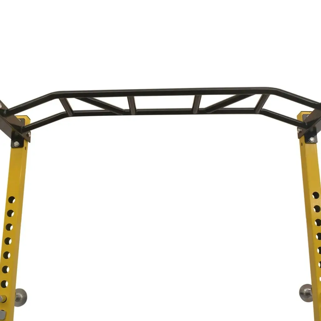 Fitness Power Rack 140x145x214 cm Yellow and Black 91364