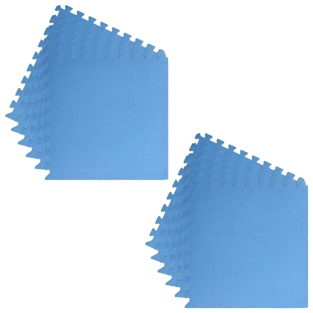 Floor Mats 12 pcs 4.32 mÂ² EVA Foam Blue 92465