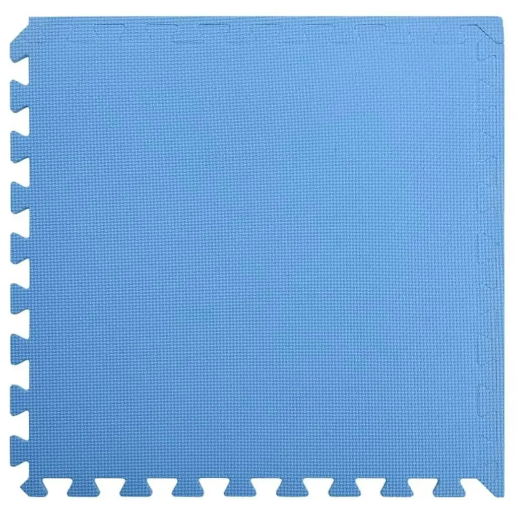 Floor Mats 12 pcs 4.32 mÂ² EVA Foam Blue 92465