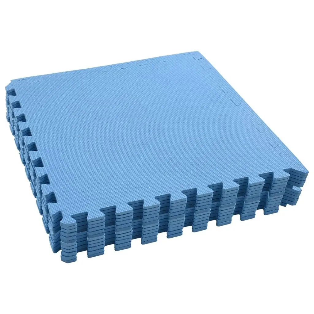 Floor Mats 12 pcs 4.32 mÂ² EVA Foam Blue 92465