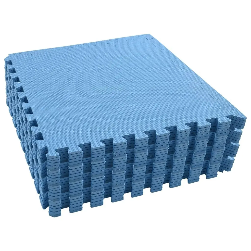 Floor Mats 24 pcs 8.64 mÂ² EVA Foam Blue 92466