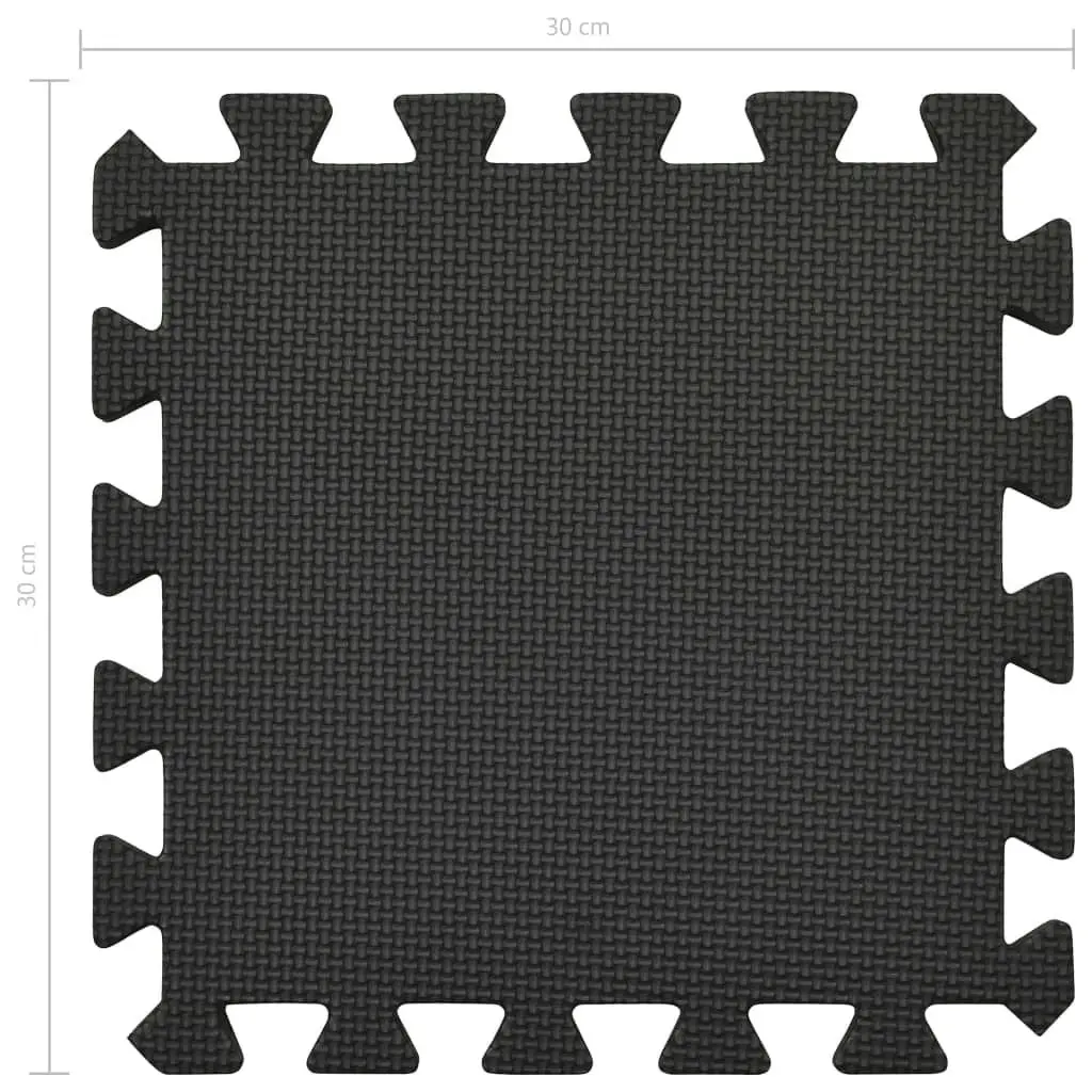 Floor Mats 54 pcs 4.86 mÂ² EVA Foam Black 92457