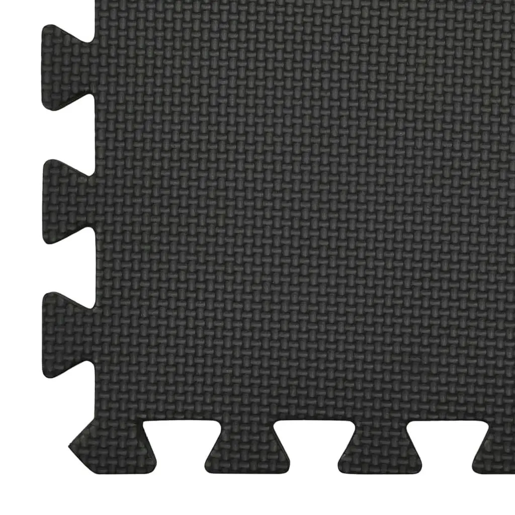 Floor Mats 54 pcs 4.86 mÂ² EVA Foam Black 92457