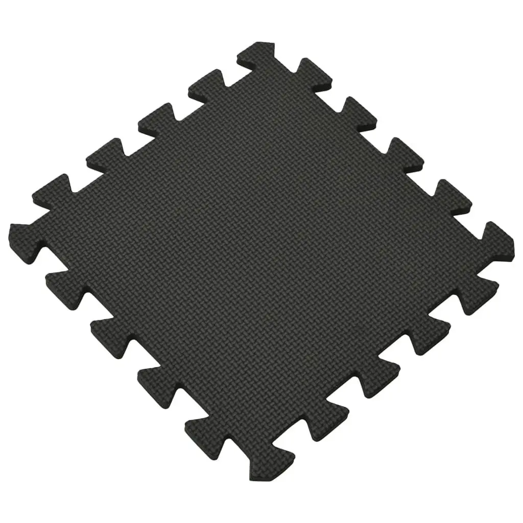 Floor Mats 54 pcs 4.86 mÂ² EVA Foam Black 92457