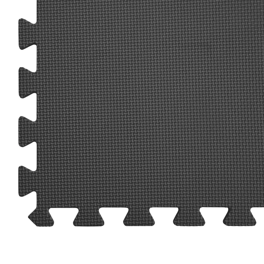 Floor Mats 6 pcs 2.16 mÂ² EVA Foam Black 92461