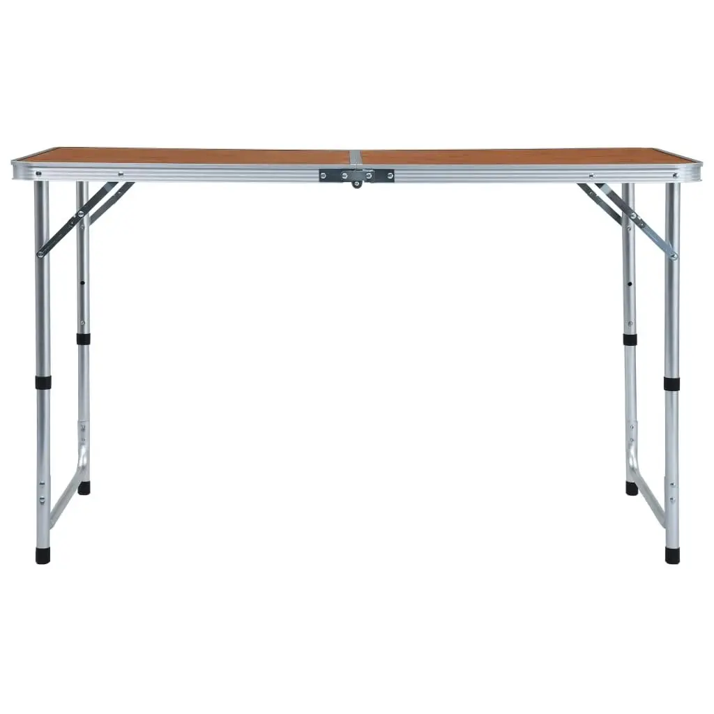 Foldable Camping Table Aluminium 120x60 cm 48172